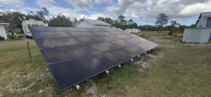 DEPI Solar technician diagnosing a solar system, Florida