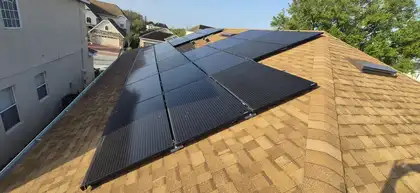 DEPI Solar panels on a Florida rooftop project, Kissimmee