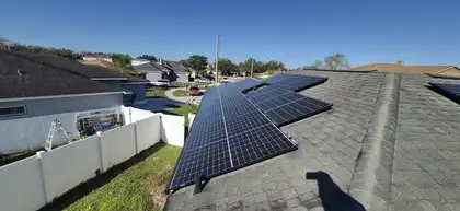 DEPI Solar crew assessing roof before installation, Kissimmee, FL
