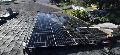 DEPI Solar wiring and electrical work on-site, St. Cloud, FL